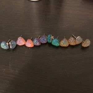 Sparkling heart earrings